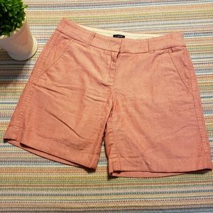 J. Crew Coral City Fit Shorts 0